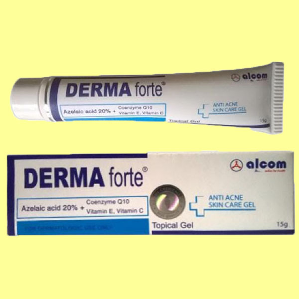Thuốc Derma Forte gel 15g - Gel trị mụn trứng cá liền sẹo ngừa vết thâm